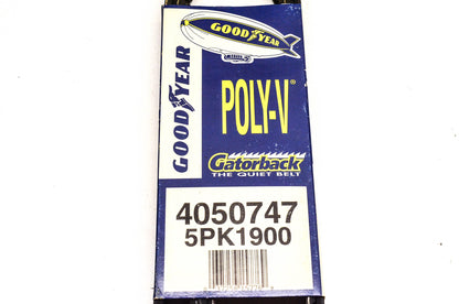 Goodyear 4050747, 5PK1900 Poly-V Belt Serpentine Gatorback NOS