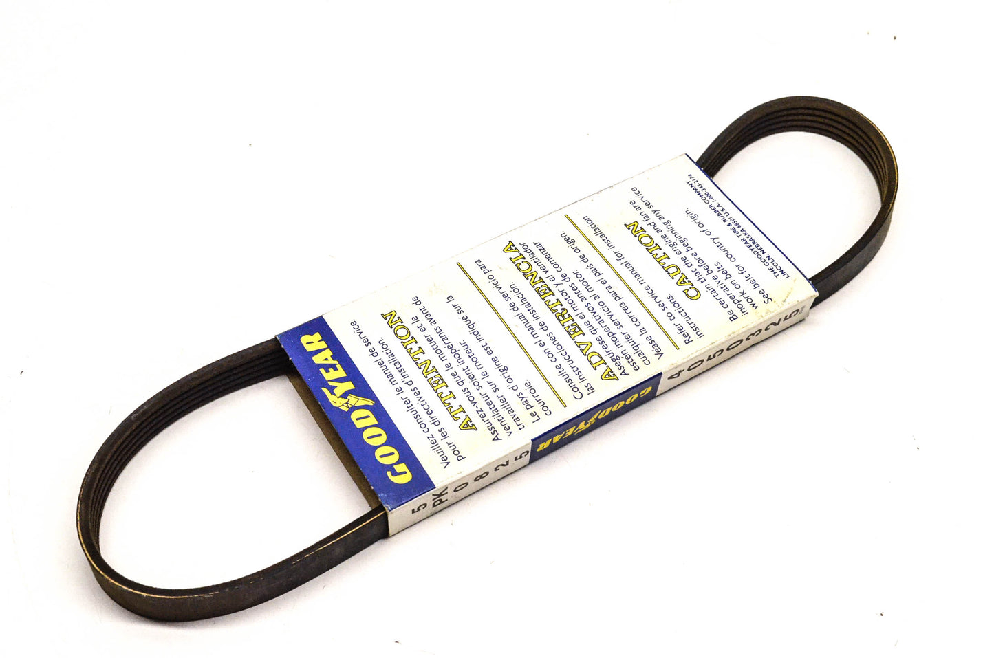 Goodyear 4050325, 5PK0825 Poly-V Belt Serpentine Gatorback NOS