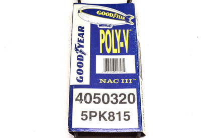 Goodyear 4050320, 5PK815 Poly-V Belt Serpentine Gatorback NOS