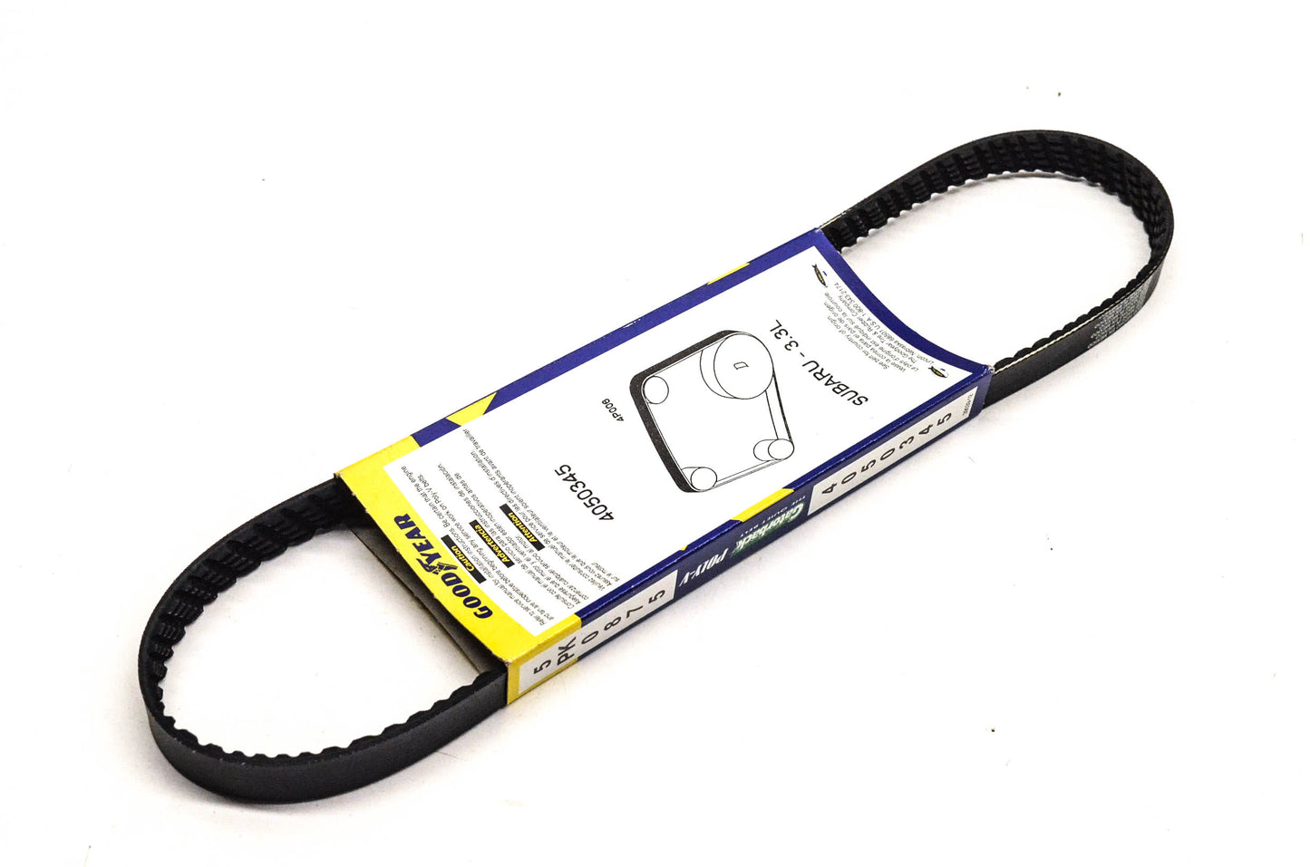 Goodyear 4050345, 5PK0875 Poly-V Belt Serpentine Gatorback NOS