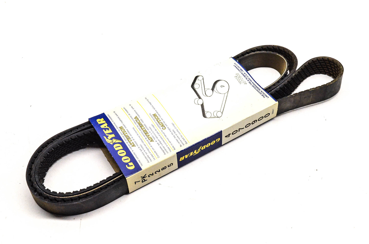 Goodyear 4070900, 7PK2285 Poly-V Belt Serpentine Gatorback NOS