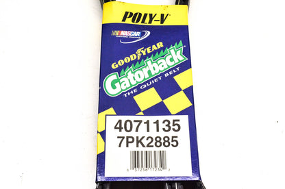 Goodyear 4071135, 7PK2885 Poly-V Belt Serpentine Gatorback NOS