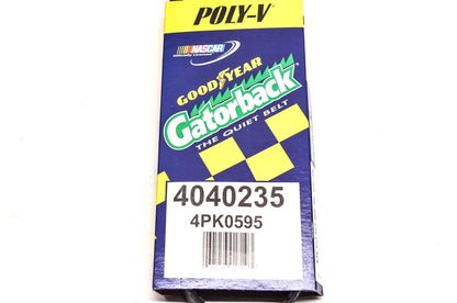 Goodyear 4040235, 4PK0595 Poly-V Belt Serpentine Gatorback NOS