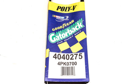 Goodyear 4040275, 4PK0700 Poly-V Belt Serpentine Gatorback NOS