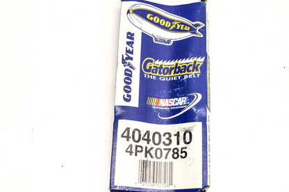 Goodyear 4040310, 4PK0785 Poly-V Belt Serpentine Gatorback NOS