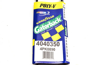 Goodyear 4040350, 4PK0890 Poly-V Belt Serpentine Gatorback NOS