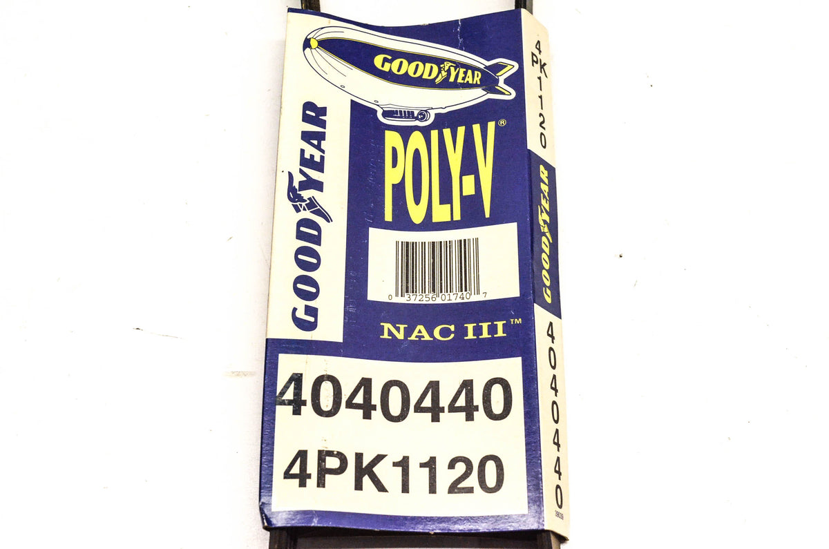Goodyear 4040440, 4PK1120 Poly-V Belt Serpentine Gatorback NOS