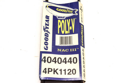 Goodyear 4040440, 4PK1120 Poly-V Belt Serpentine Gatorback NOS