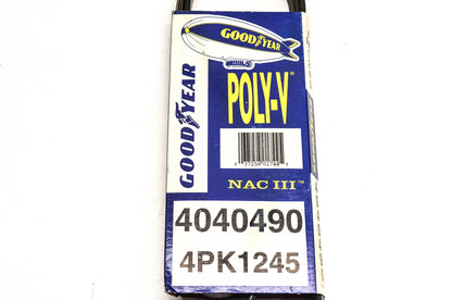 Goodyear 4040490, 4PK1245 Poly-V Belt Serpentine Gatorback NOS