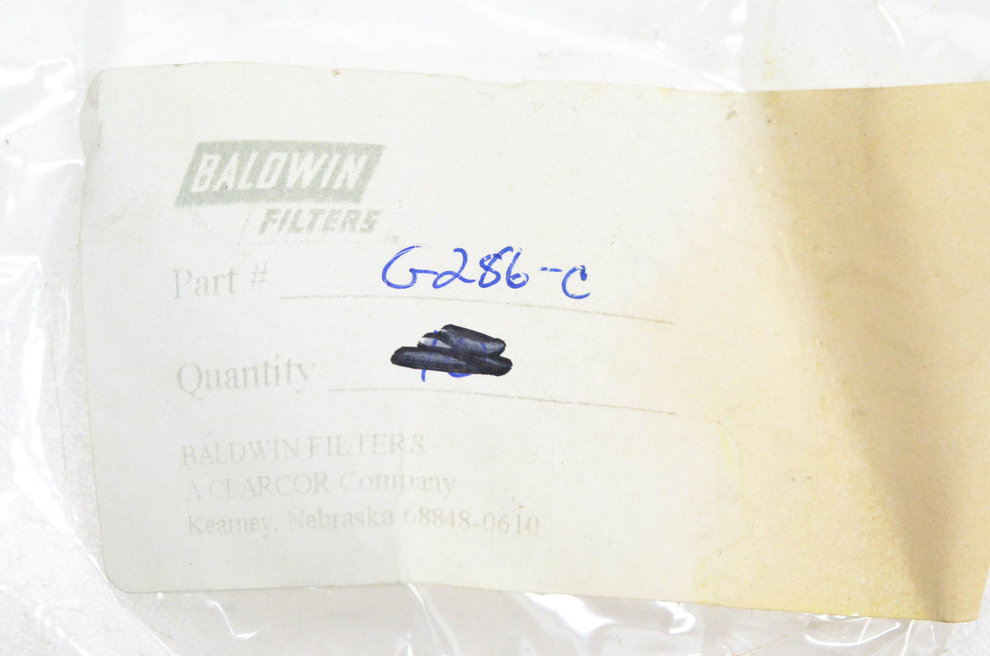 Baldwin G286-C Buna N Molded Gasket NOS