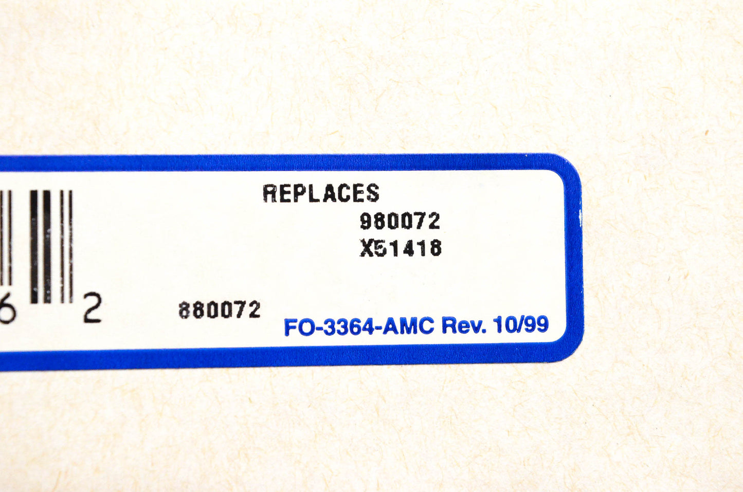 Aimco 31305, 980072, X51418 Brake Rotor NOS