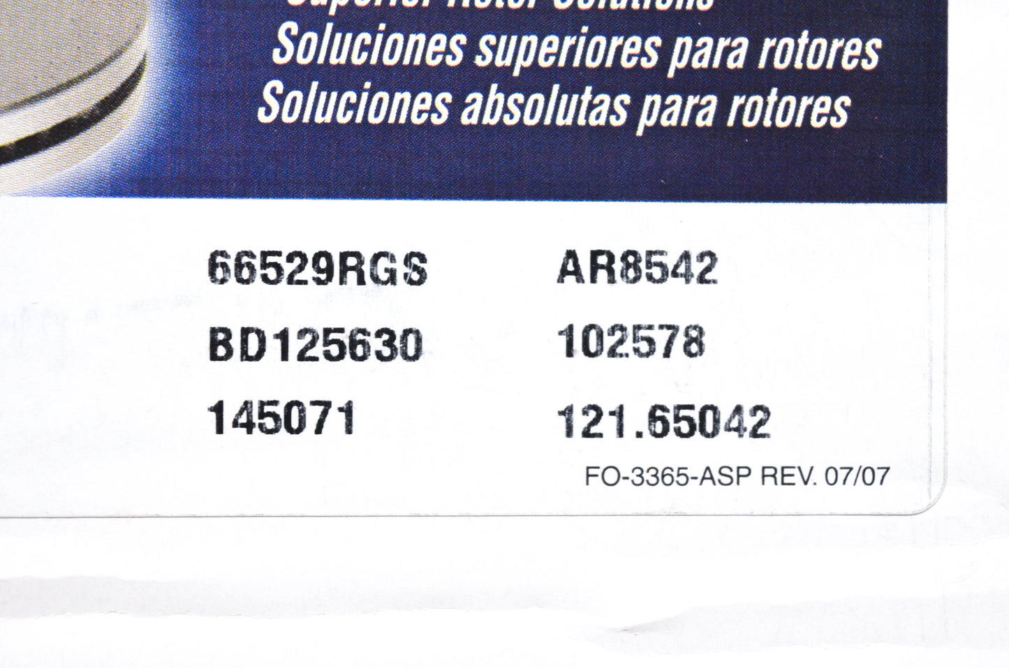 Aimco 10154033, 54033, 145071 Brake Rotor NOS