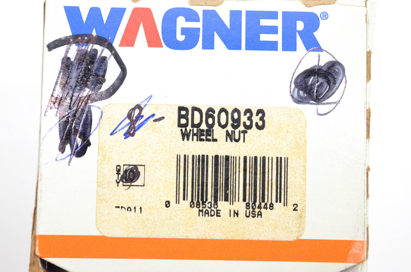 Wagner BD60933 Wheel Lug Nuts Qty 6 NOS