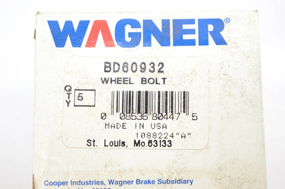 Wagner BD60932 Wheel Lug Stud Qty 5 NOS