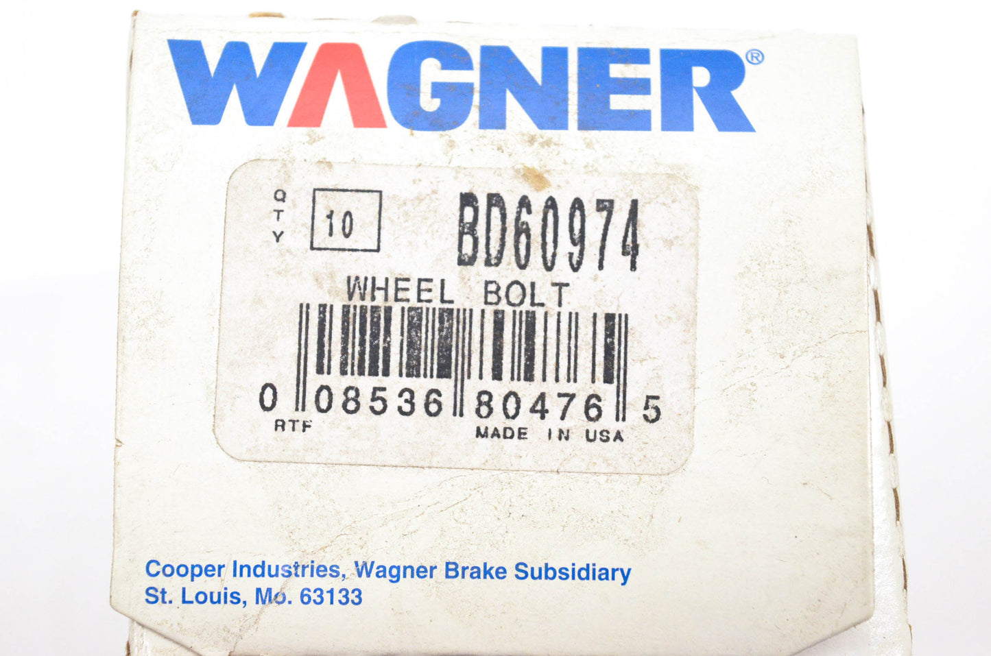 Wagner BD60974 Wheel Lug Studs Qty 10 NOS