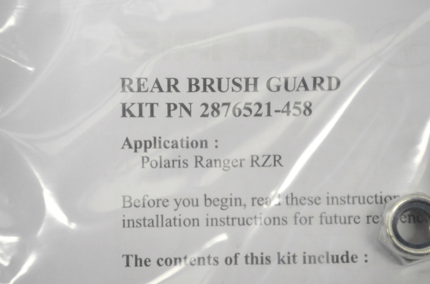 Rear Bumper 08-10 Ranger RZR NOS