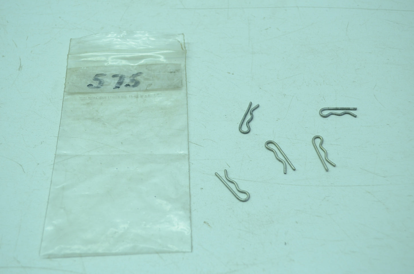 Choke Cable Tube Hairpin Clip Qty 5 NOS