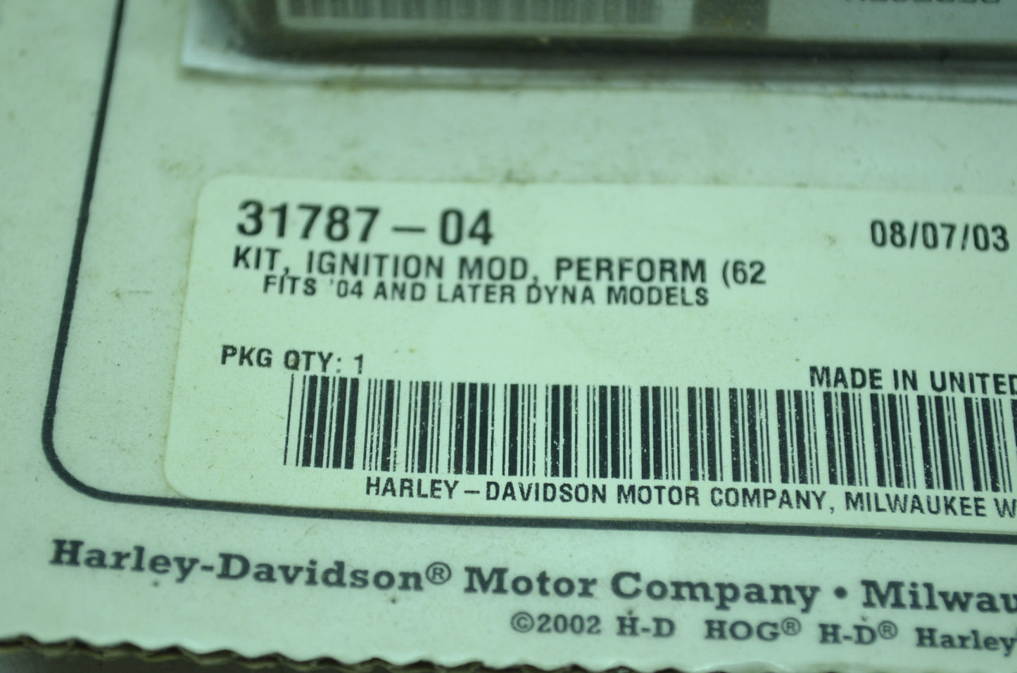 NEW OEM Harley Davidson Ignition Module 04-05 FXD Dyna models 31787-04 NOS