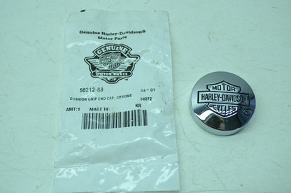 Chrome Cushion Grip End Cap NOS