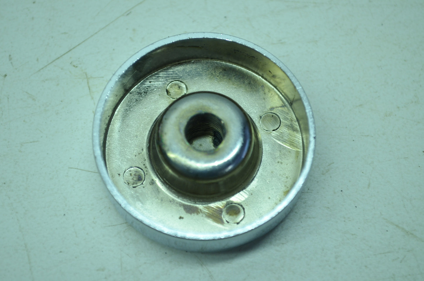 Chrome Cushion Grip End Cap NOS