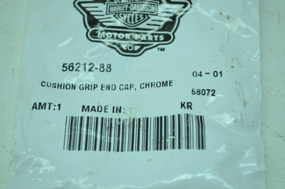 Chrome Cushion Grip End Cap NOS