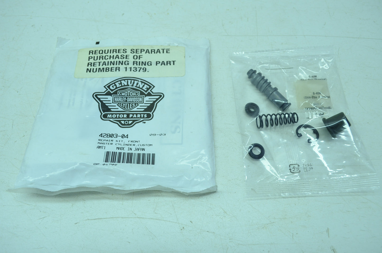 NEW OEM Harley Davidson Front Master Cylinder Rebuild Kit 42803-04 NOS