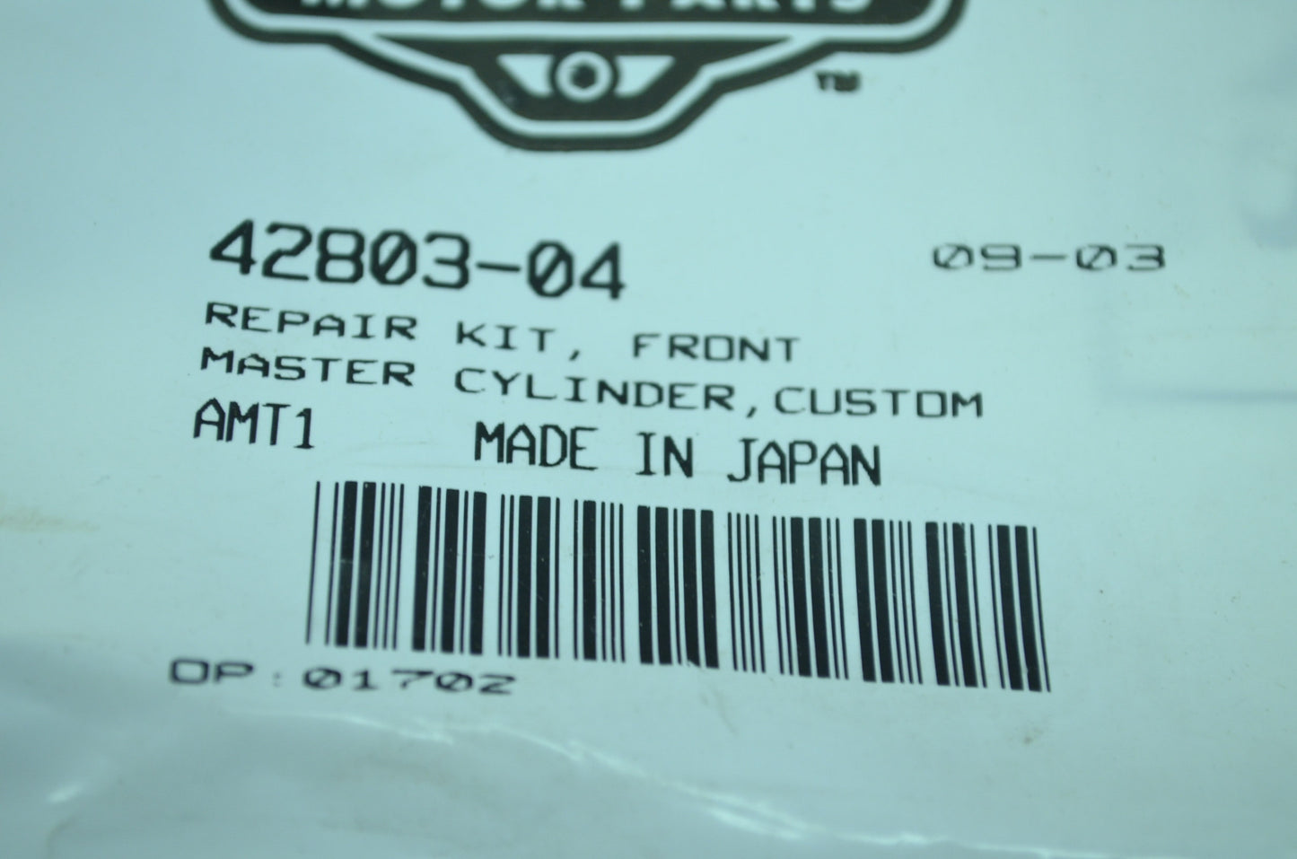 NEW OEM Harley Davidson Front Master Cylinder Rebuild Kit 42803-04 NOS