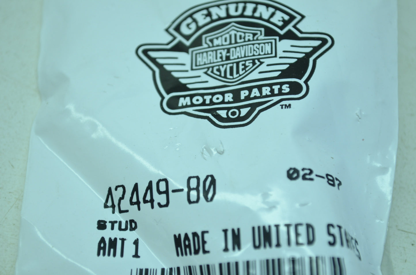 Left Foot Rest Stud Sportster XLH XLS NOS
