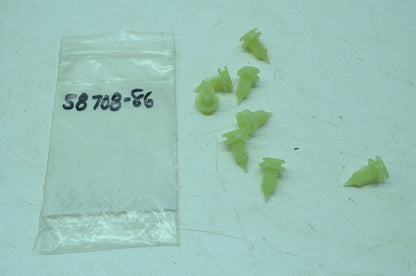 OEM Harley-Davidson 58708-86 Black Xmas Tree Nylon Clip Qty 8 NOS