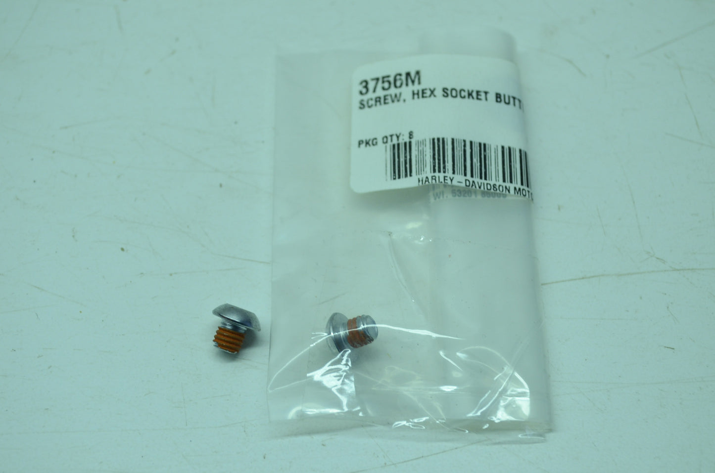 OEM Harley-Davidson 3756M Torx Button Head Cap Screw M6 Qty 2 NOS