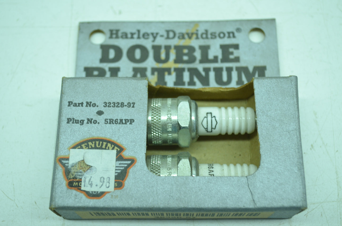 NEW OEM Harley Davidson Double Platinum Spark Plugs QTY 2 32328-97 NOS