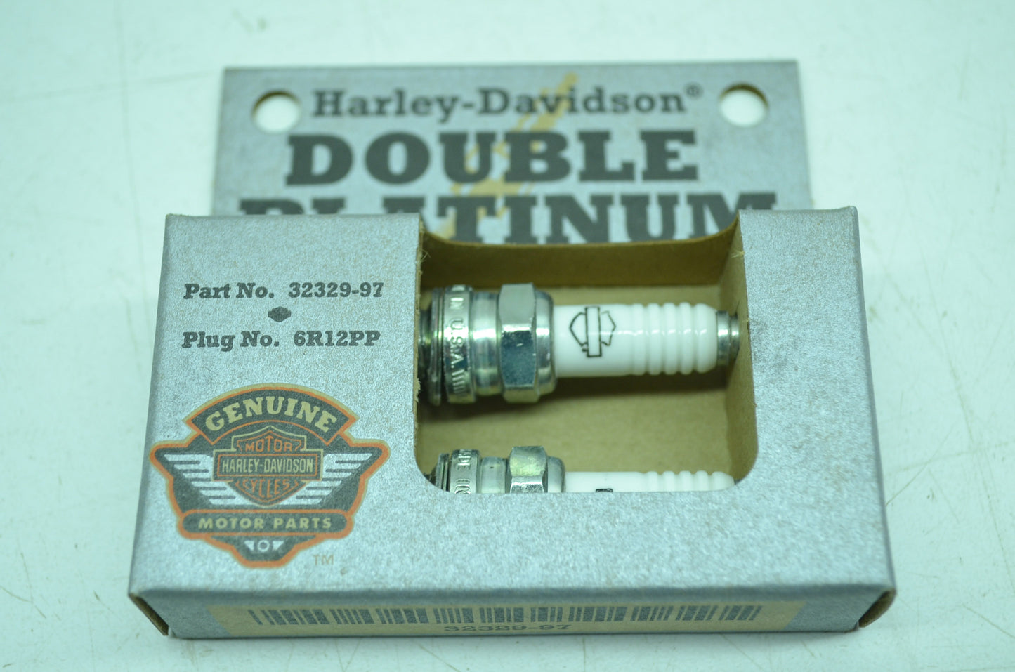 NEW OEM Harley Davidson Double Platinum Spark Plugs QTY 2 32329-97 NOS
