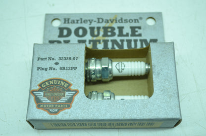 NEW OEM Harley Davidson Double Platinum Spark Plugs QTY 2 32329-97 NOS