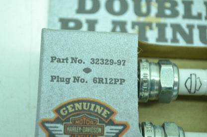 NEW OEM Harley Davidson Double Platinum Spark Plugs QTY 2 32329-97 NOS