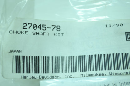 OEM Harley-Davidson 27045-78 Choke Shaft Kit NOS
