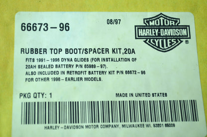 NEW OEM Harley-davidson Rubber Top Boot Kit 66673-96 NOS
