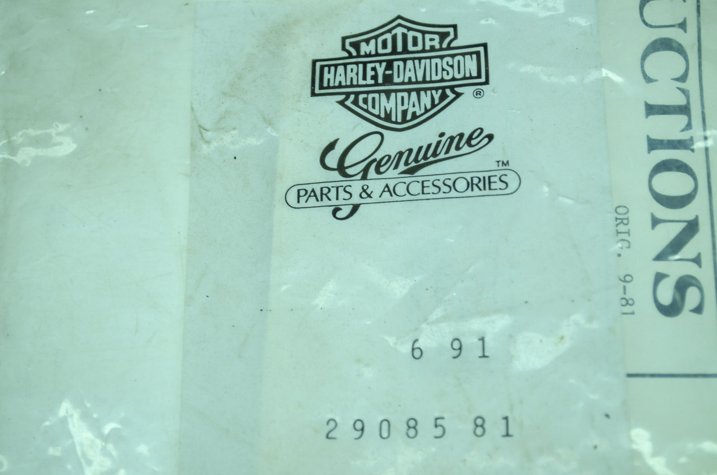 OEM Harley-Davidson 29085-81 Air Cleaner Element 6" NOS