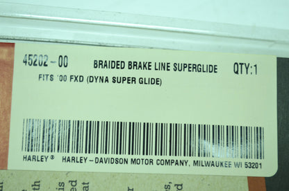 OEM Harley-Davidson 45202-00 Stainless Steel Brake Line Kit NOS