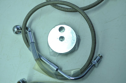 OEM Harley-Davidson 45287-99 Stainless Steel Brake Line Kit NOS