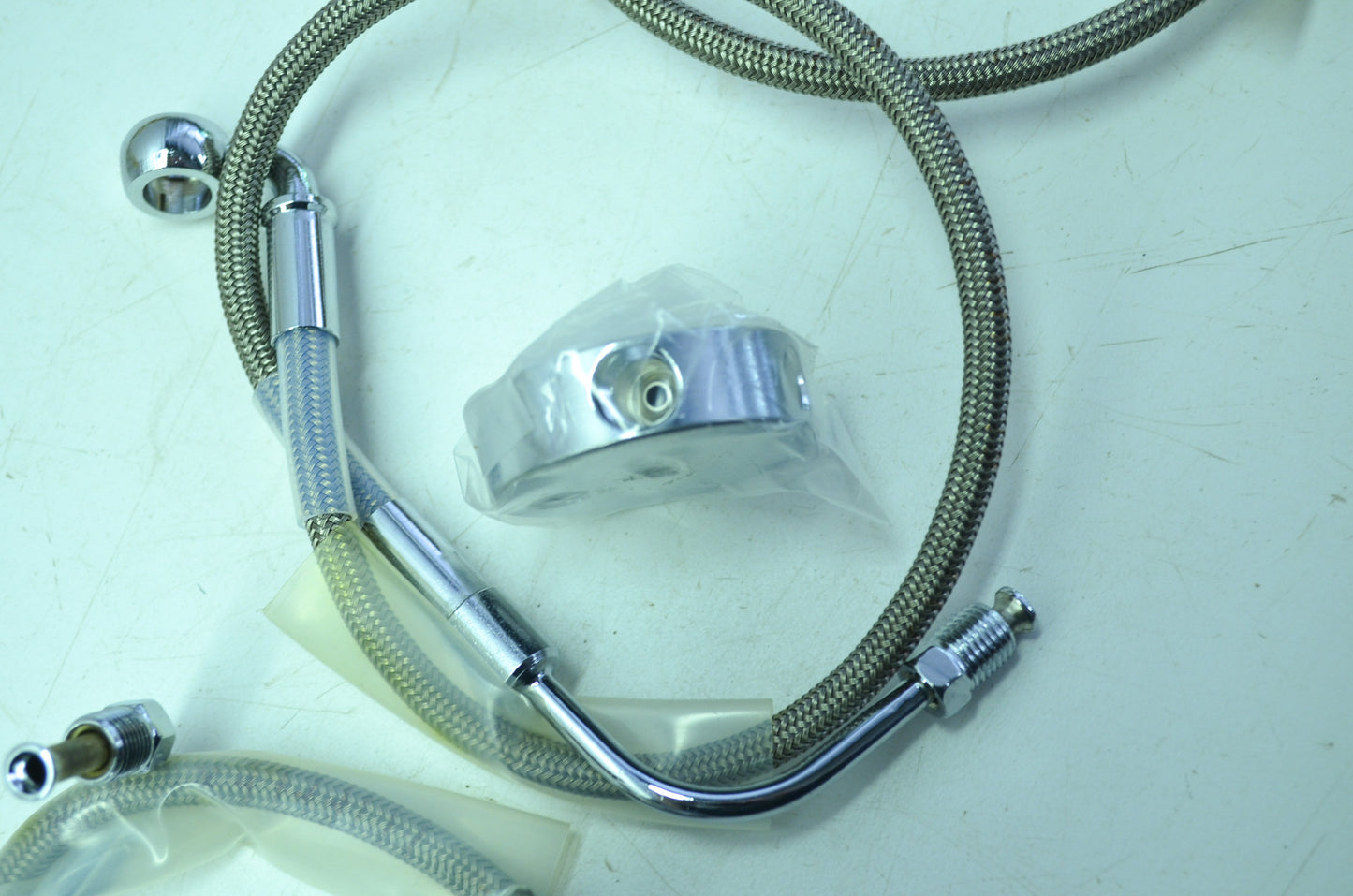 OEM Harley-Davidson 45287-99 Stainless Steel Brake Line Kit NOS