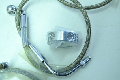 OEM Harley-Davidson 45287-99 Stainless Steel Brake Line Kit NOS