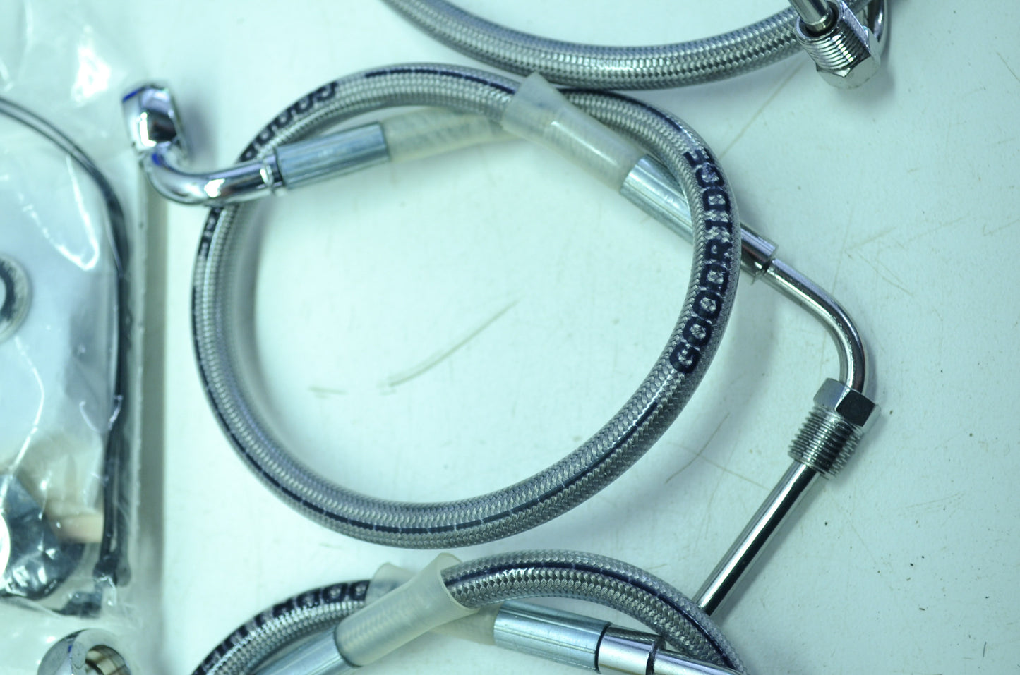 OEM Harley-Davidson 45204-97B Stainless Steel Brake Line Kit NOS