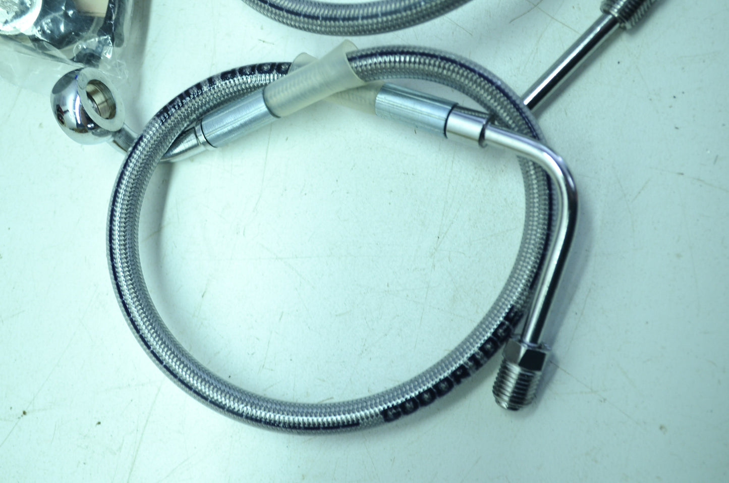OEM Harley-Davidson 45204-97B Stainless Steel Brake Line Kit NOS
