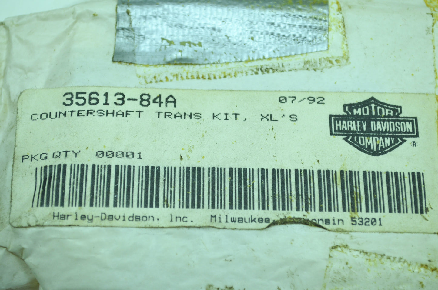 NEW OEM Harley-Davidson Counter Shaft 35613-84A NOS