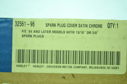 NEW OEM Harley-Davidson Spark Plug Chrome Cover 32561-96 NOS