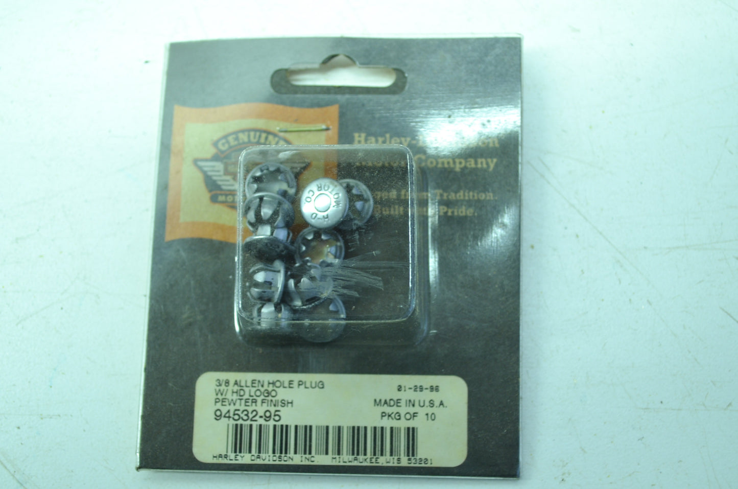 Harley-Davidson 3/8 Allen Hole Plugs Qty 10 NOS