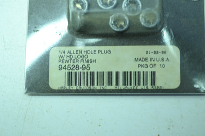 Harley-Davidson 1/4 Allen Hole Plugs Qty 10 NOS