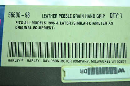 OEM Harley-Davidson 56600-98 Pebble Grain Grip Kit NOS