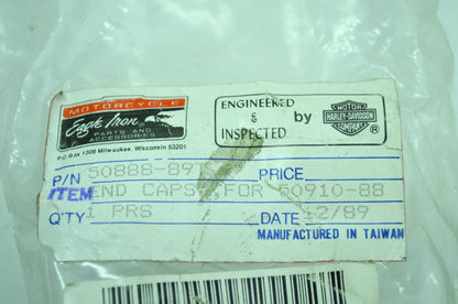 OEM Harley-Davidson 50888-89T Footrest End Cap Qty 2 NOS