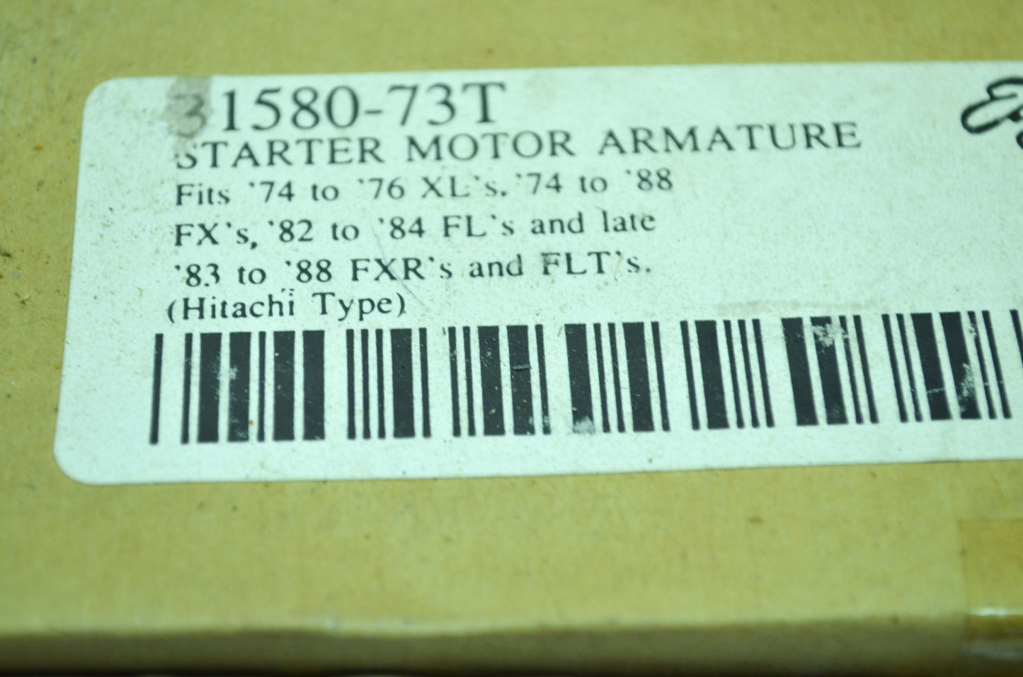 OEM Harley-Davidson 31580-73T Armature w/ Bearing NOS
